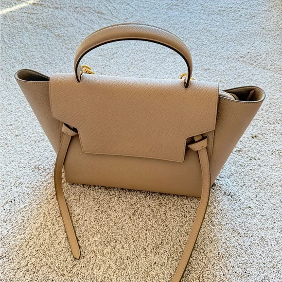 [New] Celine Grained Calfskin Belt Bag, Micro, Tan color - Picture 4 of 10